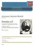 Bertoli, Giovanni % Sonata a3, #108 - 2OB/BSN/Basso Continuo