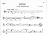 Piazzolla, Astor % Oblivion - VLN/CEL/PN or OB/BSN/PN