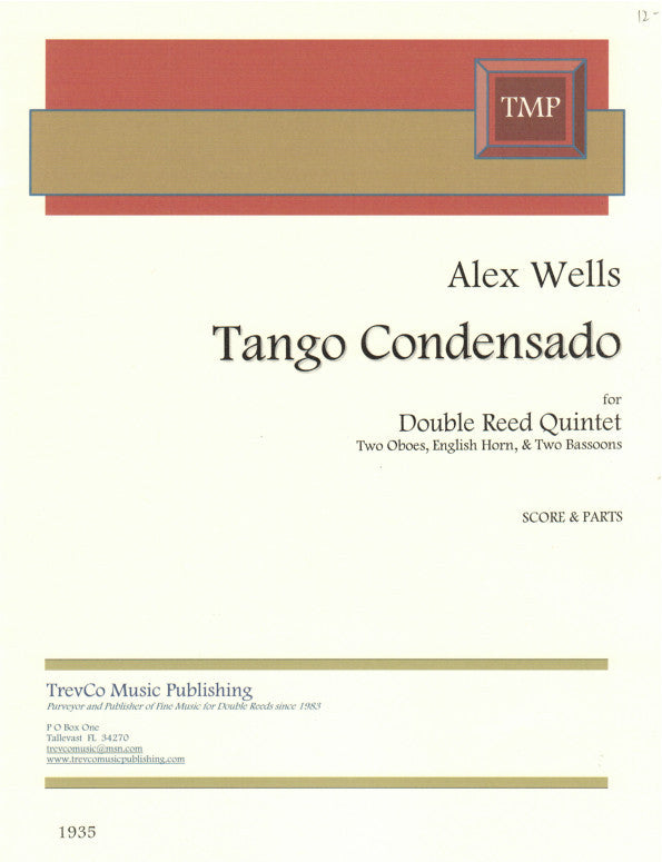 Wells, Alex % Tango Condensado (score & parts) - 2OB/EH/2BSN