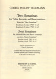 Telemann, Georg Philipp % Two "New" Sonatinas - OB/PN (Basso Continuo)