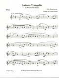 Mendelssohn, Felix % Andante Tranquillo (score & parts) - WW5