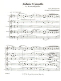 Mendelssohn, Felix % Andante Tranquillo (score & parts) - WW5