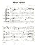 Mendelssohn, Felix % Andante Tranquillo (Score & Parts)-WW5