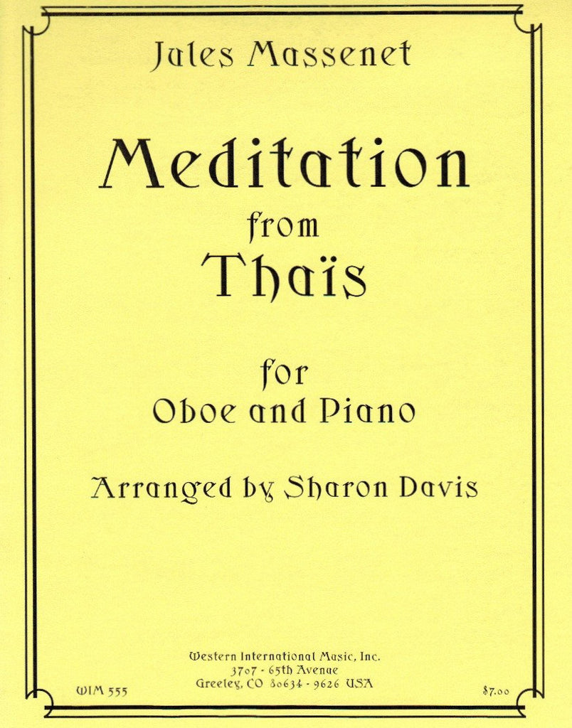Massenet, Jules % Meditation from "Thais" - OB/PN