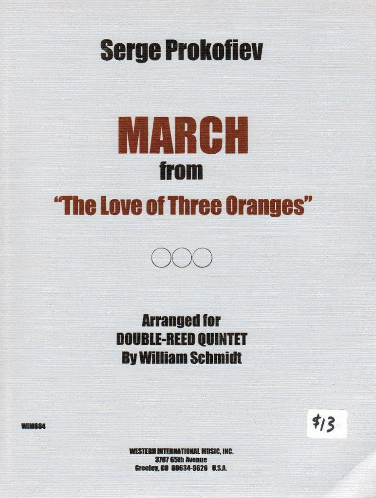 Prokofieff, Sergei % March from "The Love of Three Oranges" (score & parts) - 2OB/EH/2BSN