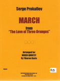 Prokofieff, Sergei % March from "The Love of Three Oranges" (Score & Parts)-OB/CL/HN/VLN/CEL