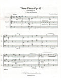 Prokofieff, Sergei % Three Pieces, op. 65 (score & parts) - CL/HN/BSN