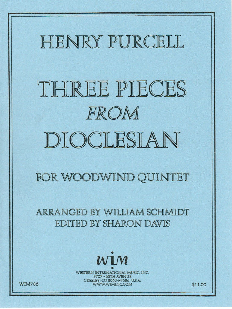 Purcell, Henry % Three Pieces from "Dioclesian" (Score & Parts)-WW5