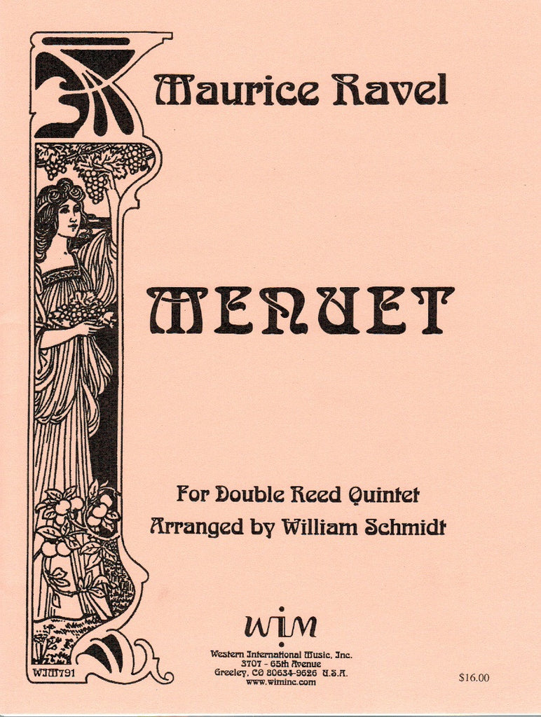 Ravel, Maurice % Menuet (Score & Parts)-2OB/EH/2BSN