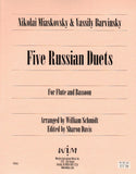 Miaskovsky, Nikolai % Five Russian Duets (score & parts) - FL/BSN