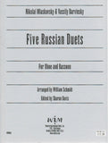 Miaskovsky, Nikolai % Five Russian Duets (score & parts) - OB/BSN