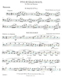 Miaskovsky, Nikolai % Five Russian Duets (score & parts) - OB/BSN