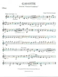 Prokofieff, Sergei % Gavotte from "Classical Symphony" (Score & Parts)-WW5