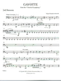 Prokofieff, Sergei % Gavotte from "Classical Symphony" (score & parts) - 2OB/EH/2BSN