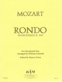 Mozart, Wolfgang Amadeus % Rondo from Sonata in C Major, K545 (score & parts) - FL/CL/BSN