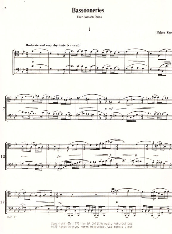 Bassoon duets discount