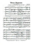 Debussy, Claude % Three Chansons (Score & Parts)-WW5