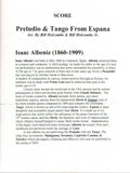 Albeniz, Isaac % Preludio & Tango from "Espana" (score & parts) - WW4
