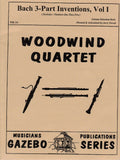 Bach, J.S. % Three-Part Inventions, V1 (1-5) (score & parts) - WW4