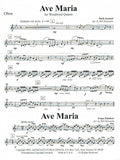 Bach, J.S. % Ave Maria (score & parts)-WW4- see More Information