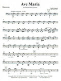 Bach, J.S. % Ave Maria (score & parts)-WW4- see More Information