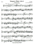 Bach, J.S. % Sleepers Awake: Arie 6 (Score & Parts)-WW4
