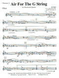 Bach, J.S. % Air for the G String (Score & Parts)-WW4