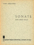 Arbatsky, Yury % Sonate - SOLO OB
