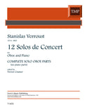 Verroust, Stanislas % 12 Solos de Concert: Complete solo oboe parts - OB/PN