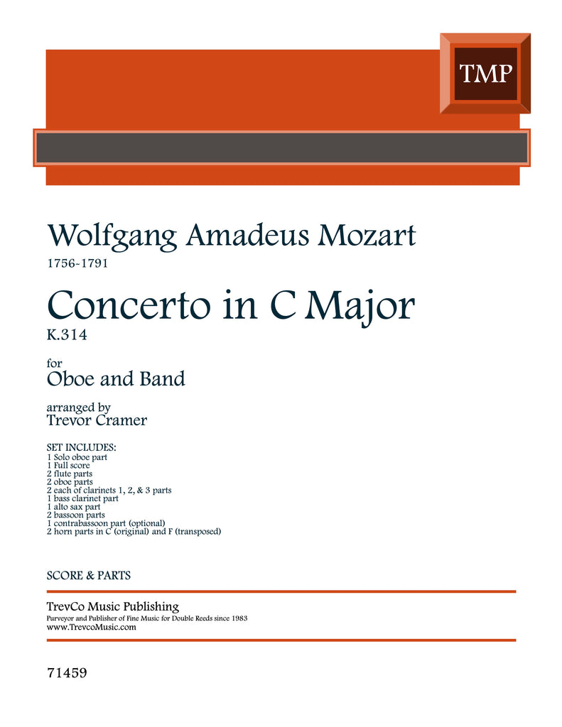 Concerto in C Major, K314 (score & parts) - - Trevco Music
