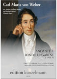 Weber, Carl Maria von % Andante e Rondo Ongarese, op. 35 (score & parts) - BSN/GUITAR