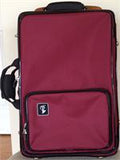 Bonna % Clarinet Triple Case, cordura, burgundy