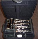 Bonna % Clarinet Double Case, leather, black