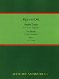 Ozi, Etienne % Six Duos, vol. 2 (performance score) - 2BSN