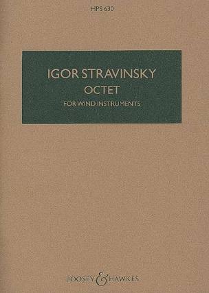 Stravinsky, Igor % Octet for Wind Instruments (study score) - FL/CL/2BSN/2TPT/2TBN