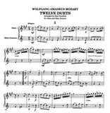 Mozart, Wolfgang Amadeus % Twelve Duets (performance score) - OB/OB d'AMORE