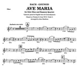 Bach/Gounod % Ave Maria (score & parts) - Solo OB/4BSN or EH/4BSN