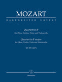 Mozart, Wolfgang Amadeus % Quartet in F, K370 (study score) - OB/STG3
