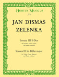 Zelenka, Jan Dismas % Sonata #3 in Bb Major - OB/VLN/BSN/PN (Basso Continuo)