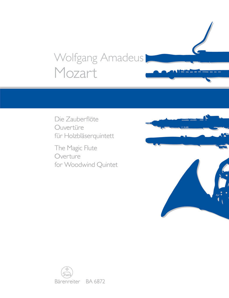 Mozart, Wolfgang Amadeus % "Magic Flute" Overture (parts only) - WW5