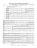 Spencer, William % The Screamin' Double Reed Blues (score & parts) - 2OB/EH/2BSN/CBSN