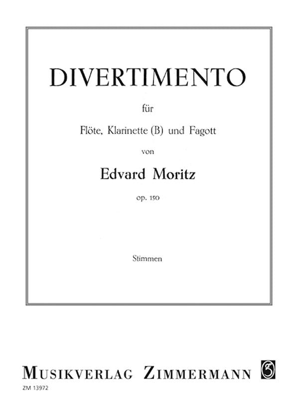 Moritz, Edvard % Divertimento Op 150 (Parts Only)-FL/CL/BSN