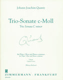 Quantz, Johann Joachim % Trio Sonata in c minor - FL/OB/PN (Basso Continuo)